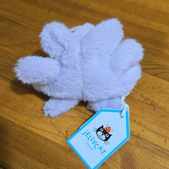 Jellycat Fluffy Octapus 3x4x4" Soft & Plush NWT - Picture 4 of 5